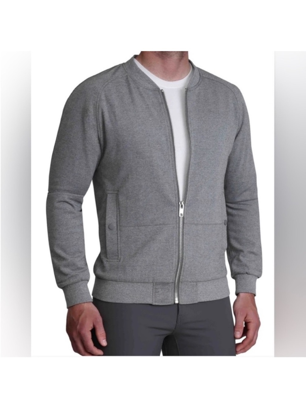 State & Liberty knit bomber jacket